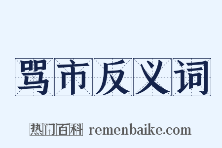 骂市反义词是什么意思的图片